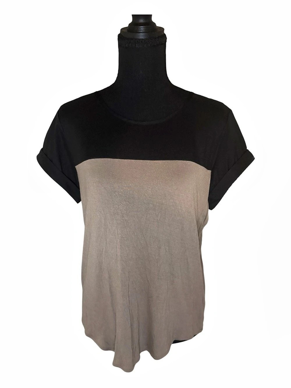 Banana Republic Color Block Short Sleeve Top Size Medium